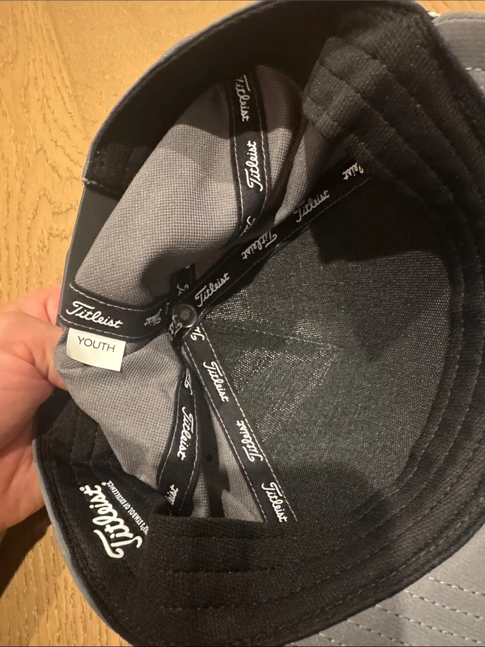 Titleist Gray Rope-Trim Golf Cap- youth